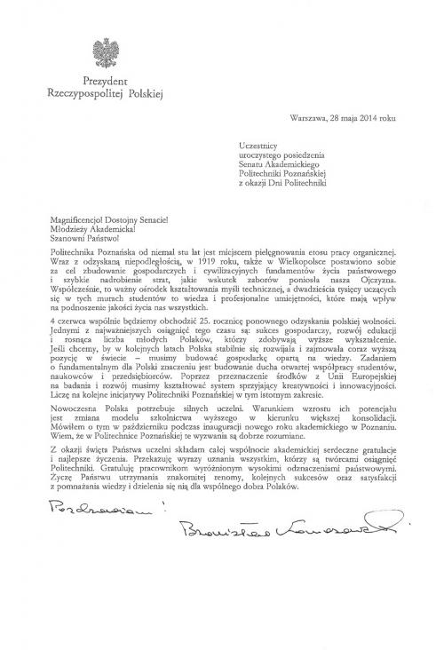 List Prezydenta RP